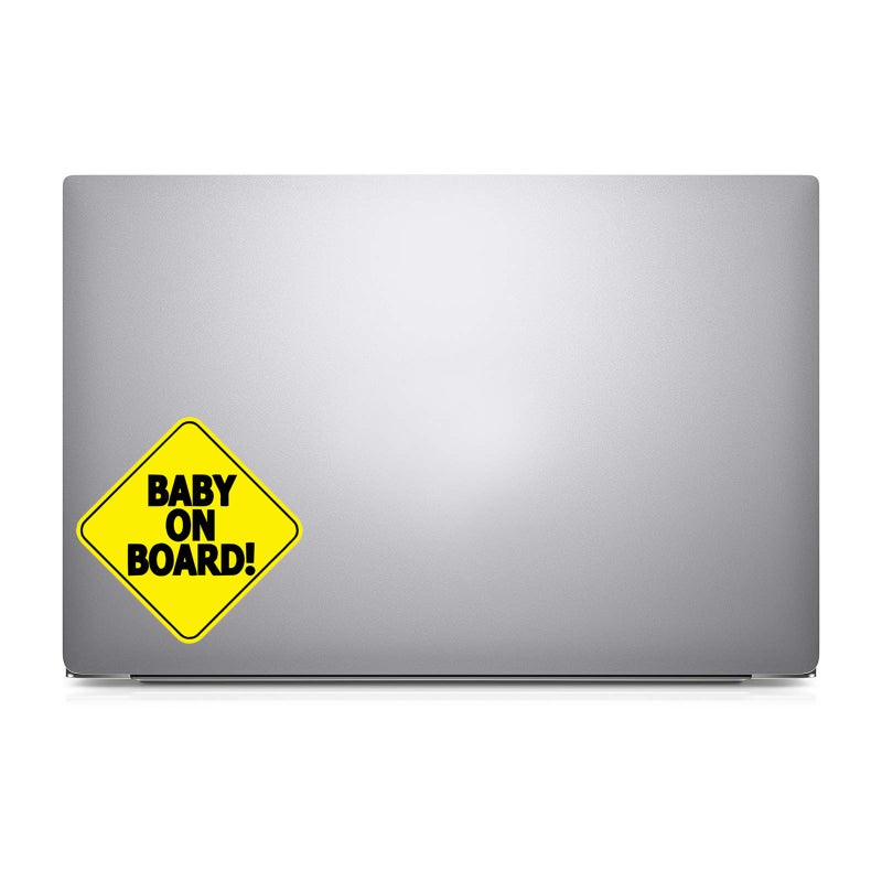 ZONETECH Baby ON Board Baby Safety Sign car Sticker 5" x 5" - Image 3